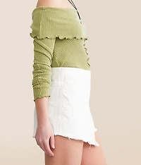 Emmy Denim Wrap Skort