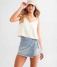 Emmy Denim Wrap Skort