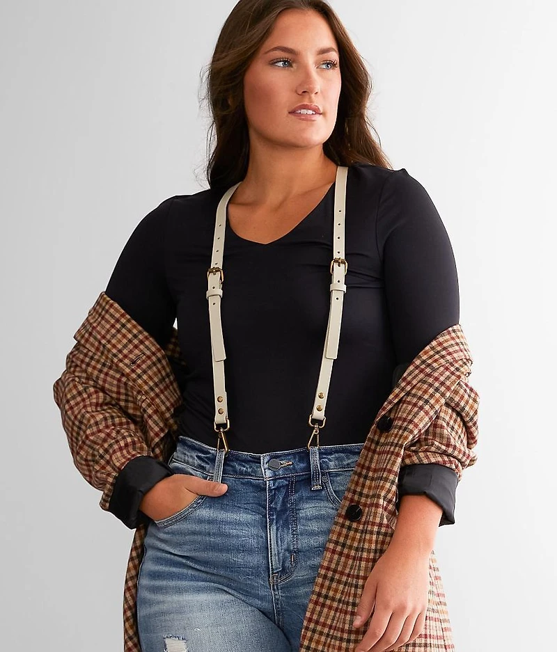 Hold Me Up Leather Suspenders