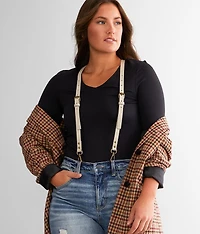 Hold Me Up Leather Suspenders