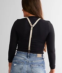 Hold Me Up Leather Suspenders