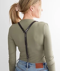 Hold Me Up Leather Suspenders