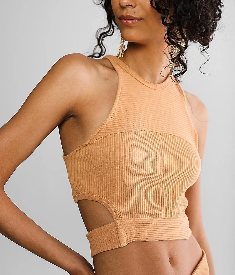 Ribbed 2 Piece Skirt & Tank Set