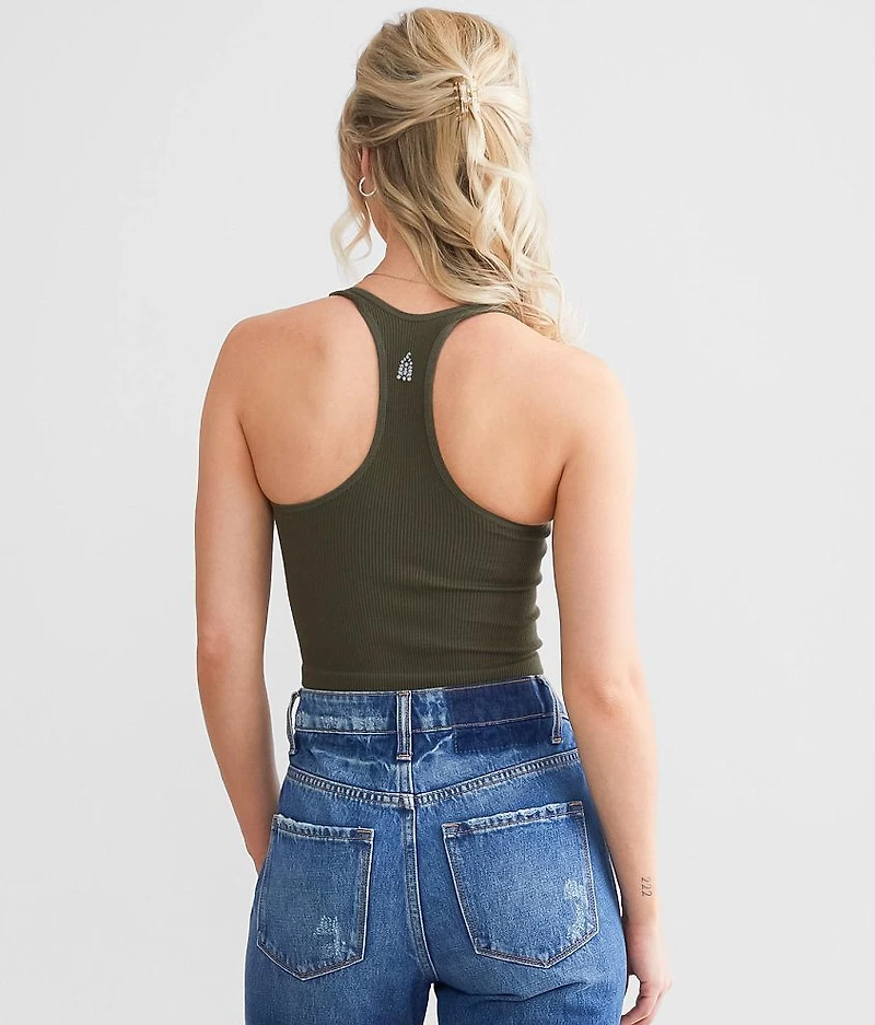 Free Throw Long Crop Active Bralette
