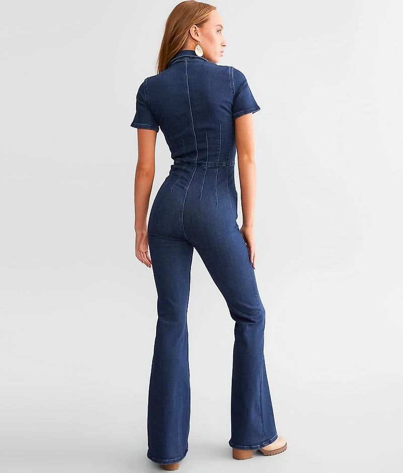Jayde Denim Flared Jumpsuit