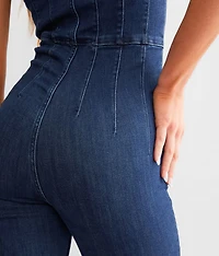 Jayde Denim Flared Jumpsuit
