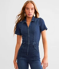 Jayde Denim Flared Jumpsuit