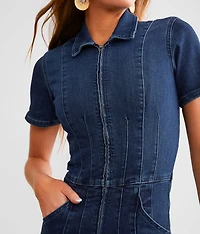 Jayde Denim Flared Jumpsuit