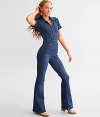 Jayde Denim Flared Jumpsuit