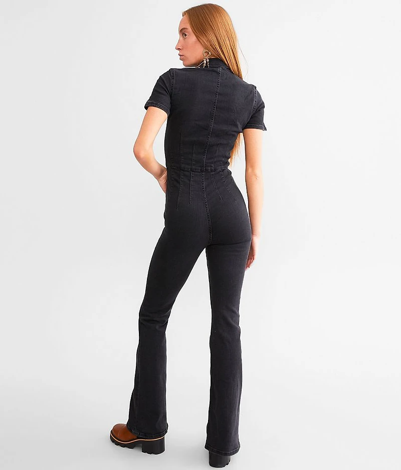 Jayde Denim Flared Jumpsuit