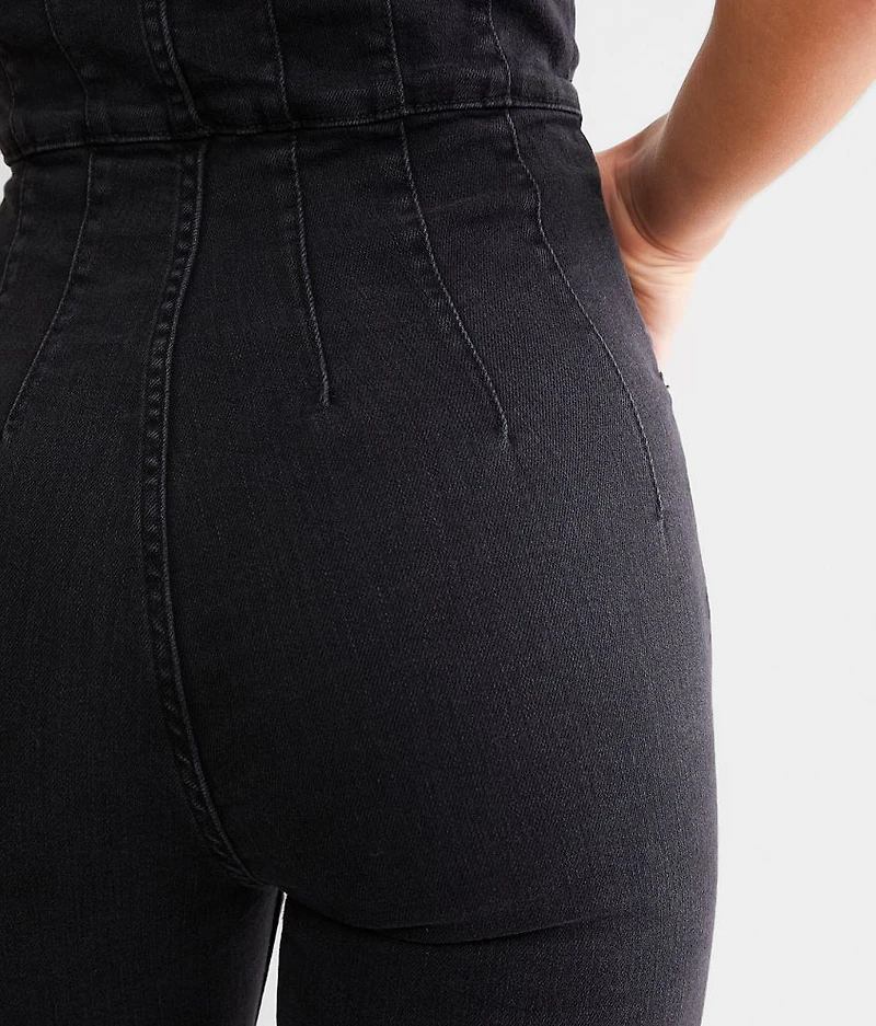 Jayde Denim Flared Jumpsuit