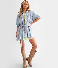 Jenny Denim Tunic Top