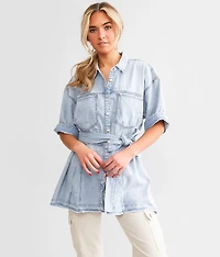 Jenny Denim Tunic Top