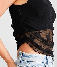 Nice Try Floral Lace Tank Top