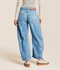 We The Free Good Luck Mid-Rise Barrel Jean