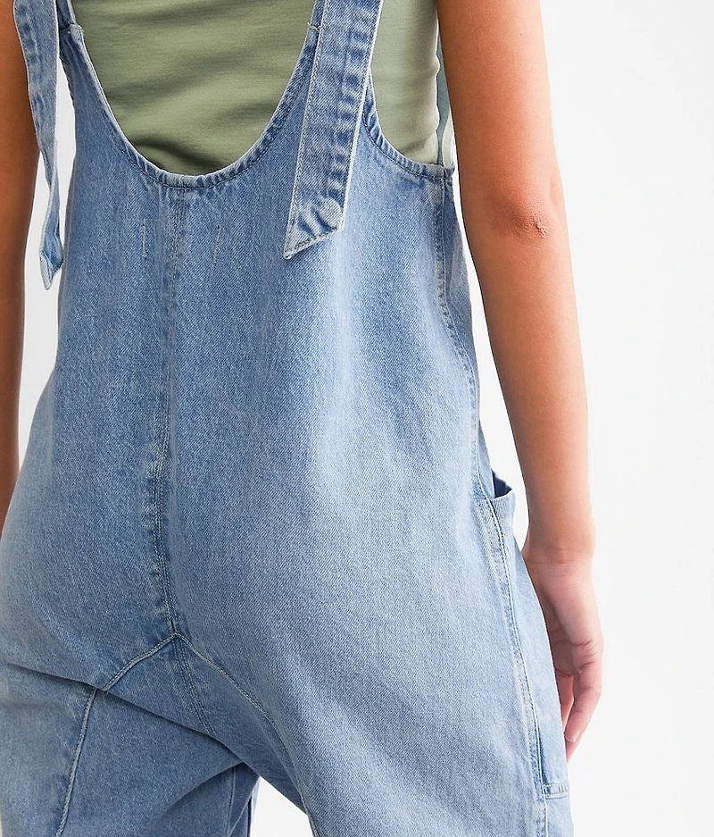 High Roller Overall Denim Jumpsuit