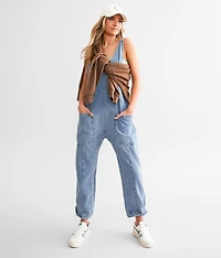 High Roller Overall Denim Jumpsuit