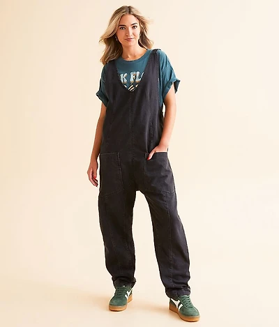 High Roller Overall Denim Jumpsuit