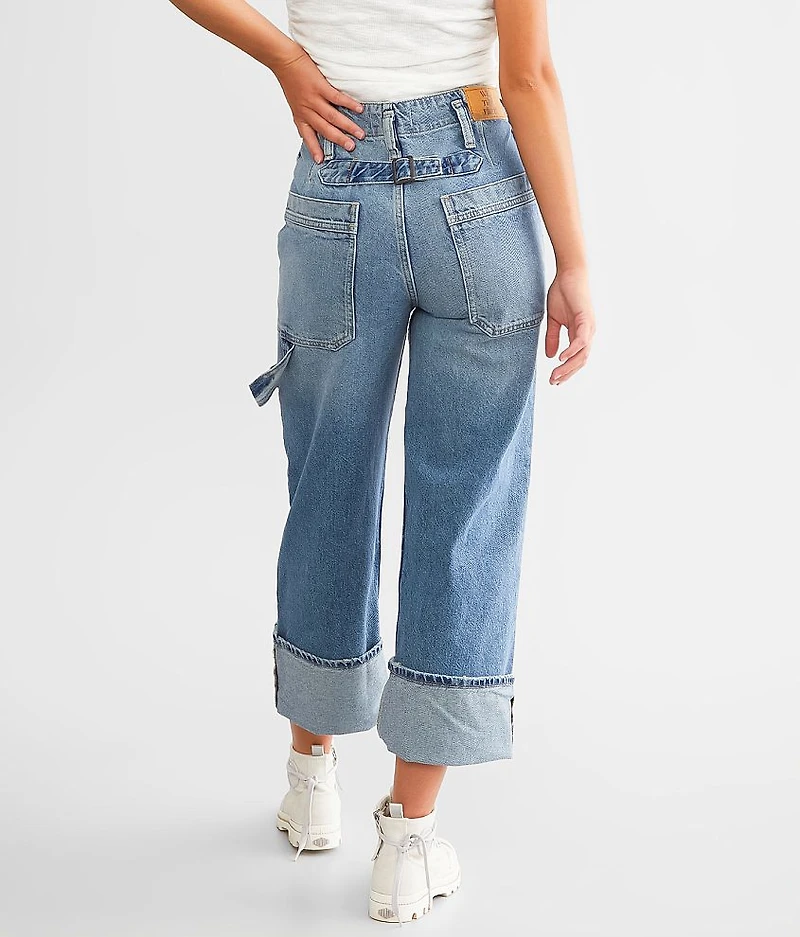 Major Leagues Cuffed Cropped Jean