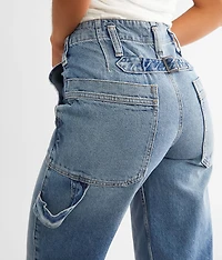 Major Leagues Cuffed Cropped Jean