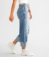 Major Leagues Cuffed Cropped Jean