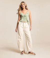 We The Free Good Luck Mid-Rise Barrel Jean