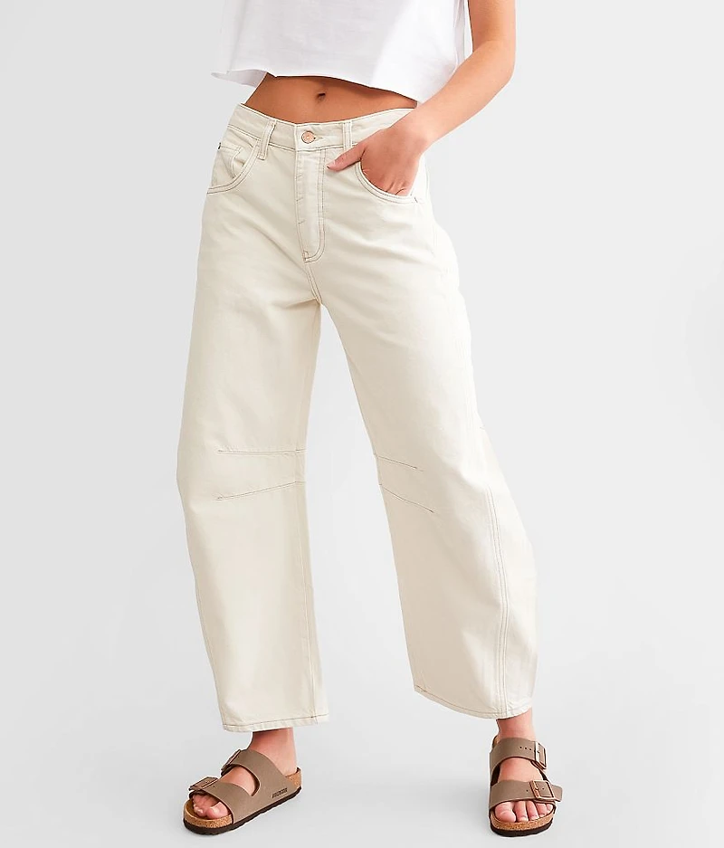 We The Free Good Luck Mid-Rise Barrel Jean