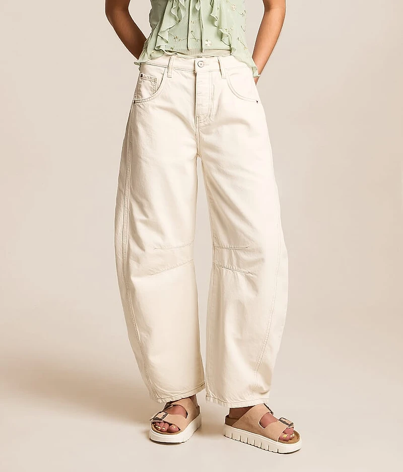 We The Free Good Luck Mid-Rise Barrel Jean