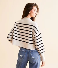Striped Easy Street Cropped Sweater