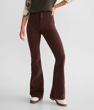 Free People Jayde Corduroy Flare Stretch Pant