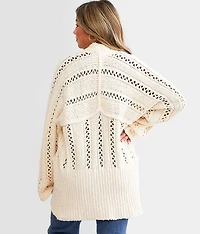 Cable Cardigan Sweater