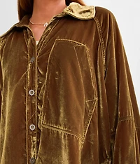 Night Skies Velvet Blouse
