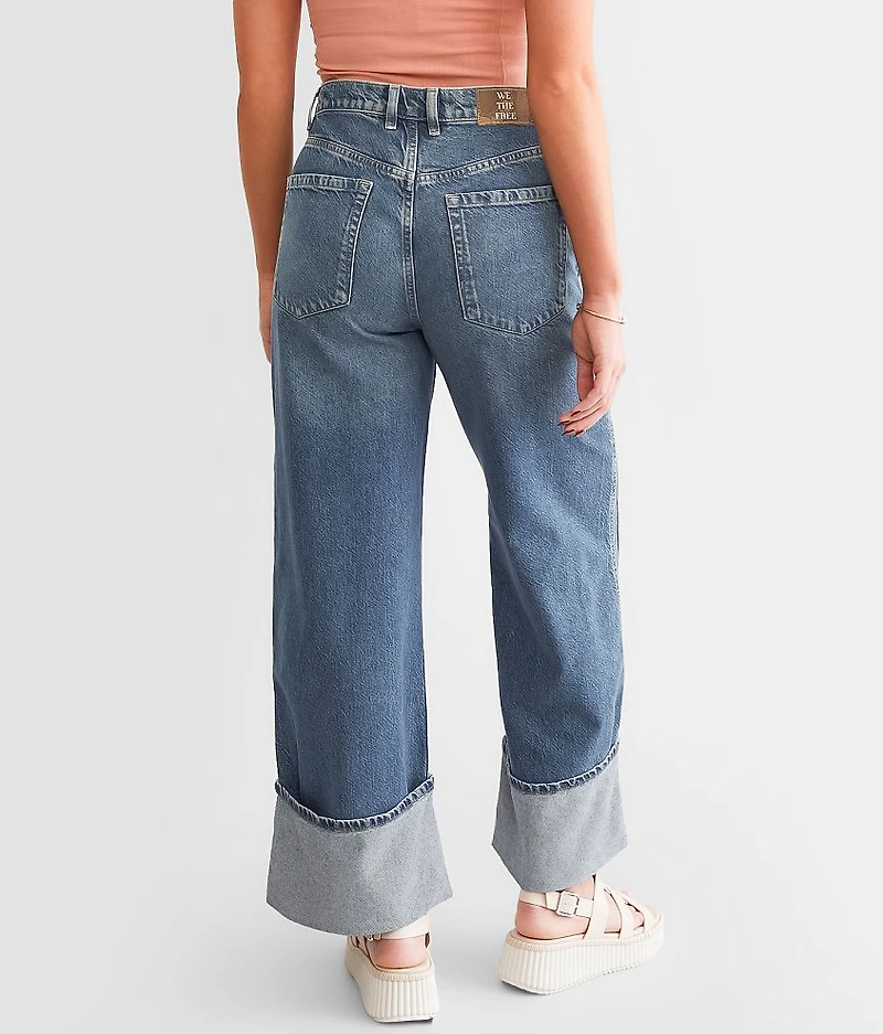 Final Countdown Wide Leg Cuffed Jean