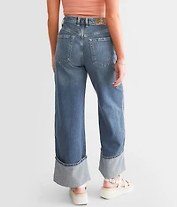 Final Countdown Wide Leg Cuffed Jean