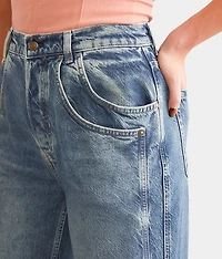 Final Countdown Wide Leg Cuffed Jean
