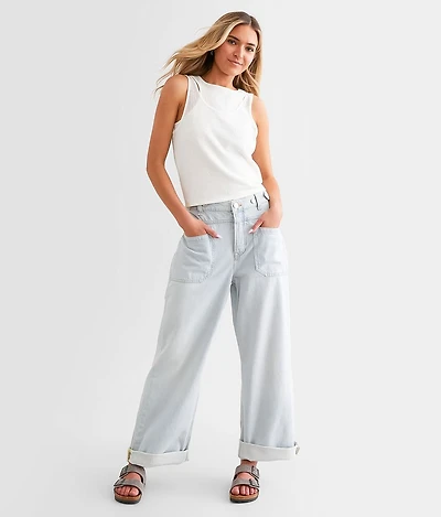Palmer Wide Leg Cuffed Jean