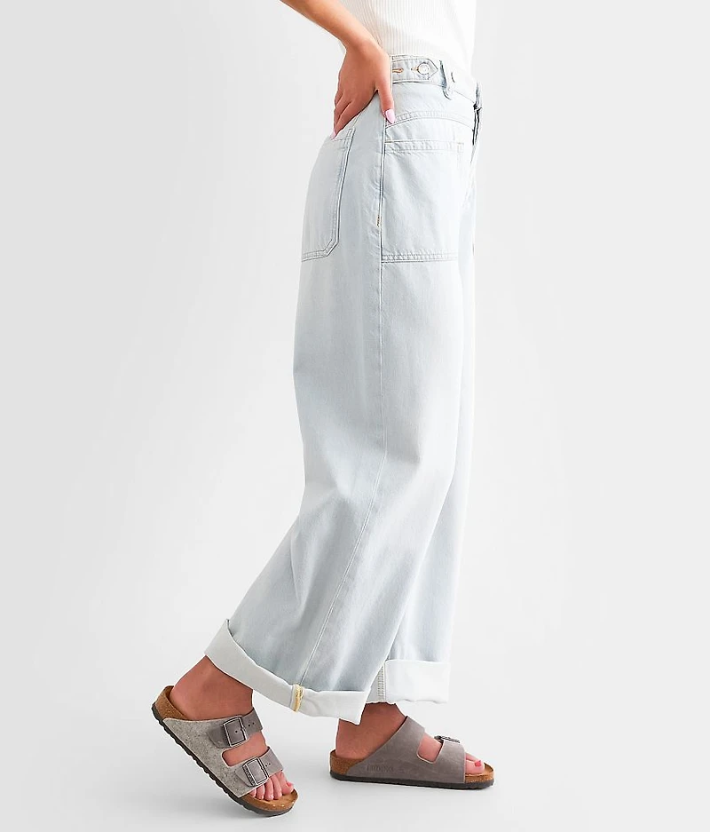 Palmer Wide Leg Cuffed Jean