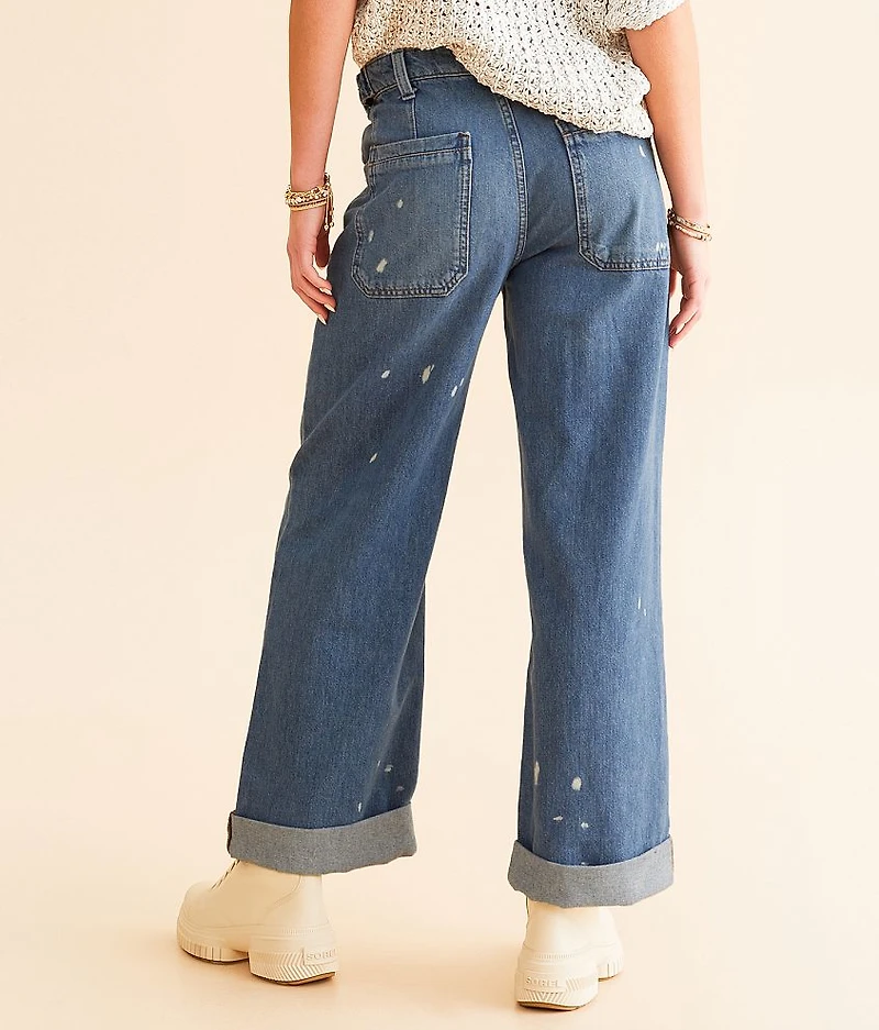 Palmer Wide Leg Cuffed Jean