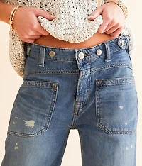 Palmer Wide Leg Cuffed Jean
