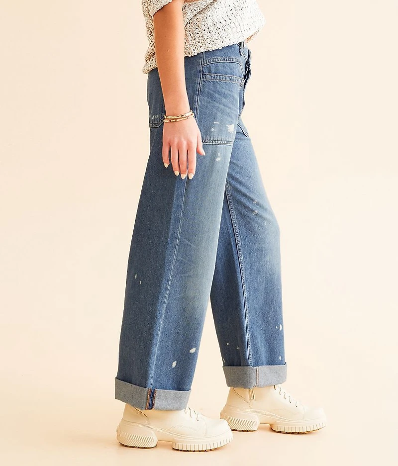 Palmer Wide Leg Cuffed Jean