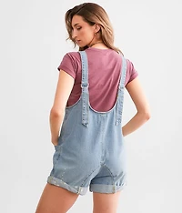 High Roller Denim Overall Short
