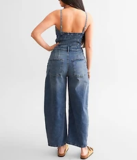 We The People Je Suis Pret Denim Barrel Jumpsuit