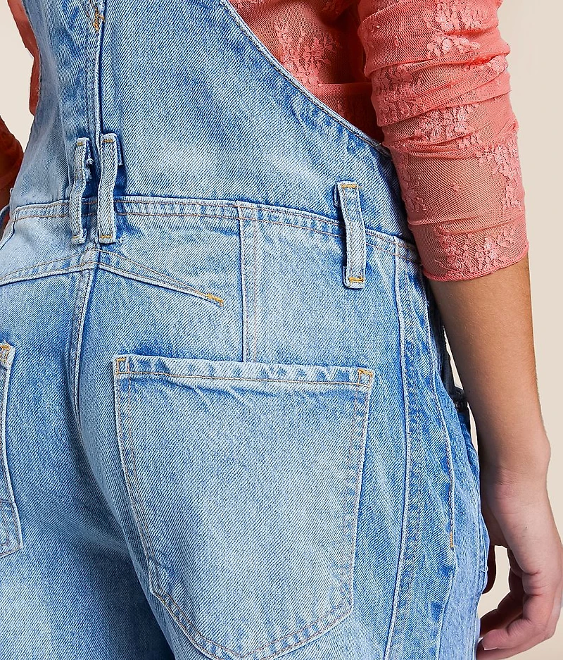 We The Free Good Luck Barrel Overalls