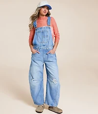 We The Free Good Luck Barrel Overalls