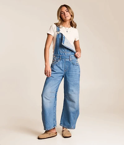 We The Free Good Luck Barrel Overalls