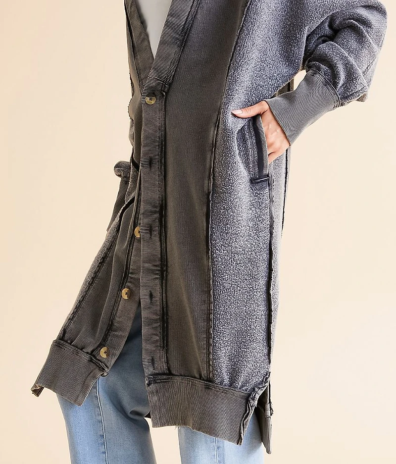 Dreamy Blue Oversized Cardigan