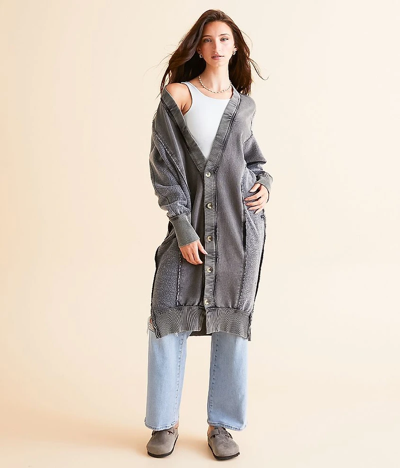 Dreamy Blue Oversized Cardigan