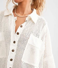 Stay On Oversized Shirt