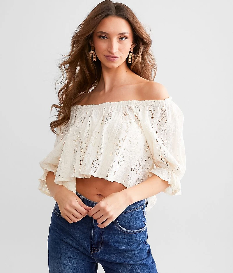 Stace Lace Cropped Top