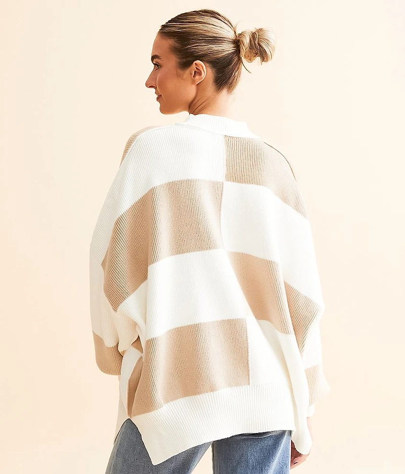 Checker Easy Street Tunic Sweater